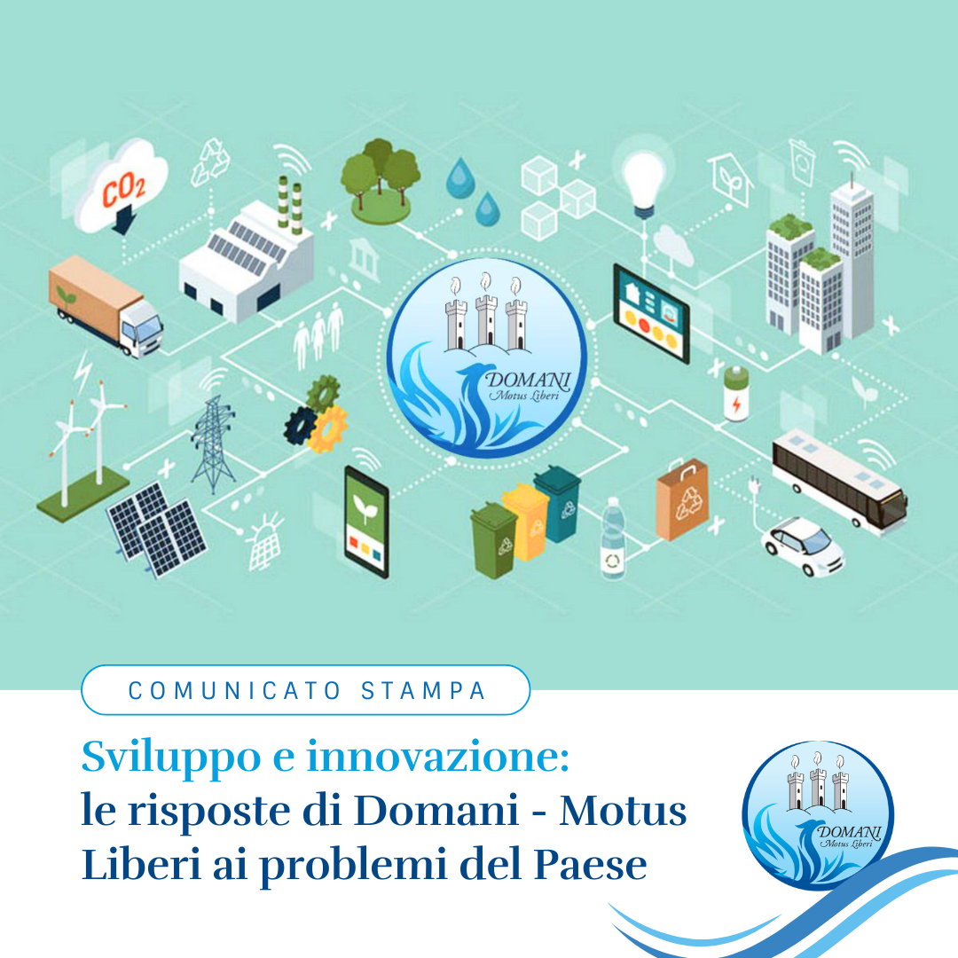 Sviluppo e innovazione: le risposte di Domani – Motus Liberi ai problemi del Paese