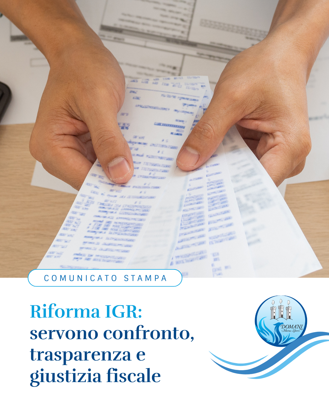 Riforma IGR: servono confronto, trasparenza e giustizia fiscale