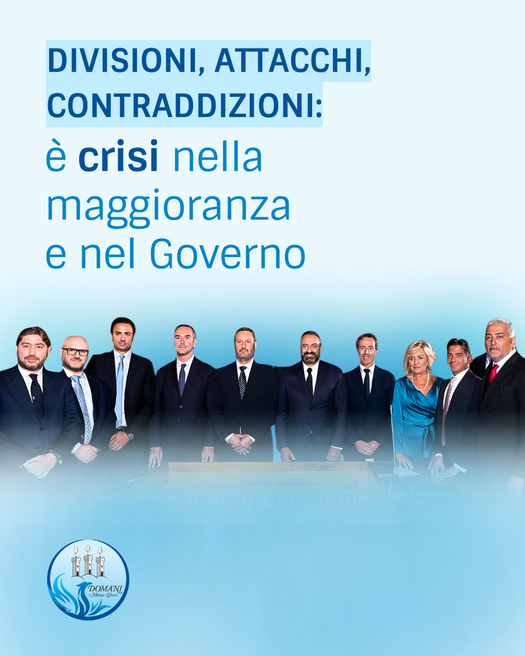 In Aula è emersa una crisi politica che maggioranza e Governo non possono più nascondere