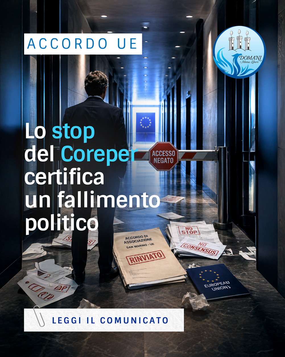 Accordo UE, lo stop del Coreper certifica un fallimento politico: Beccari tragga le conseguenze