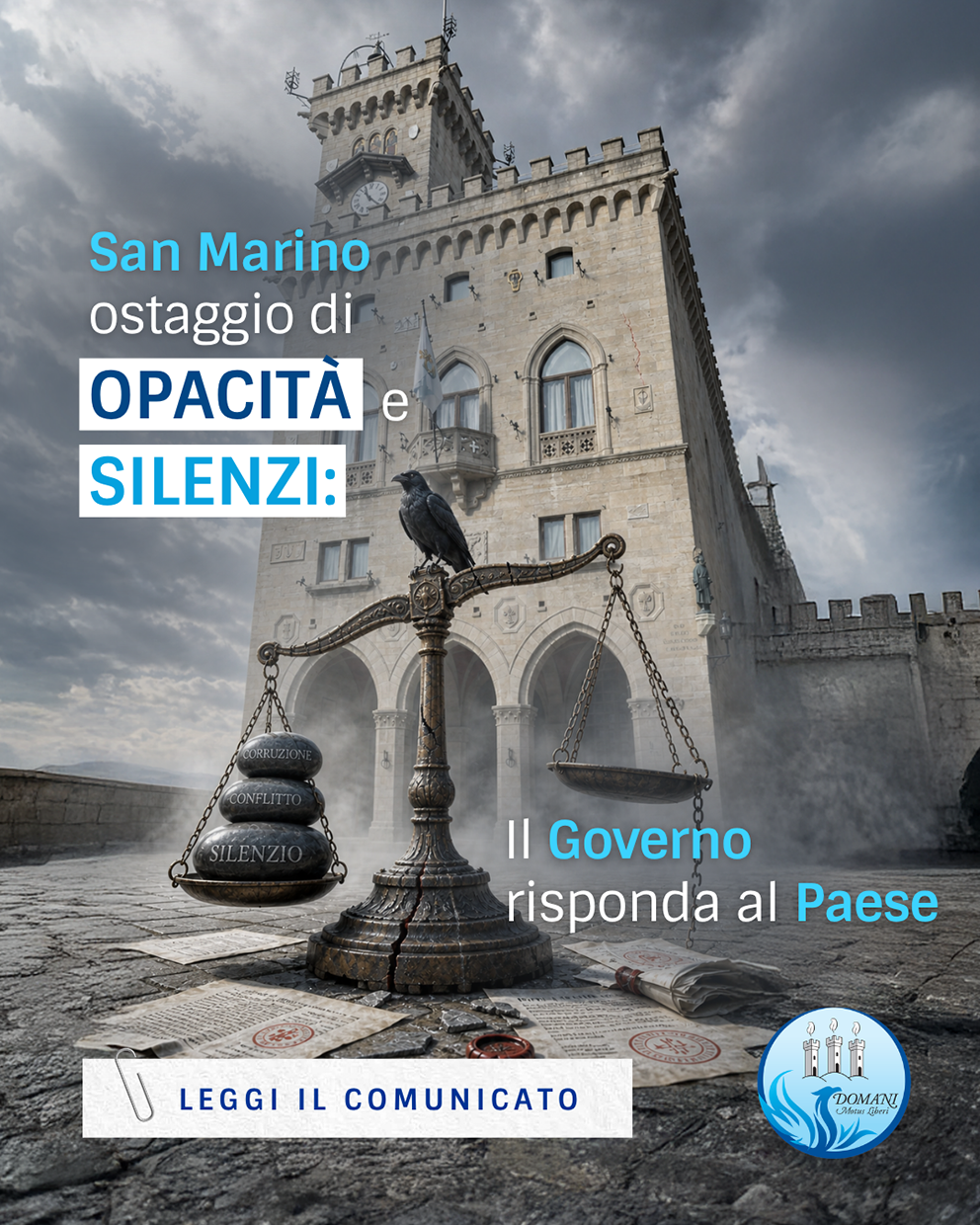 San Marino ostaggio di opacità e silenzi: il governo risponda al Paese