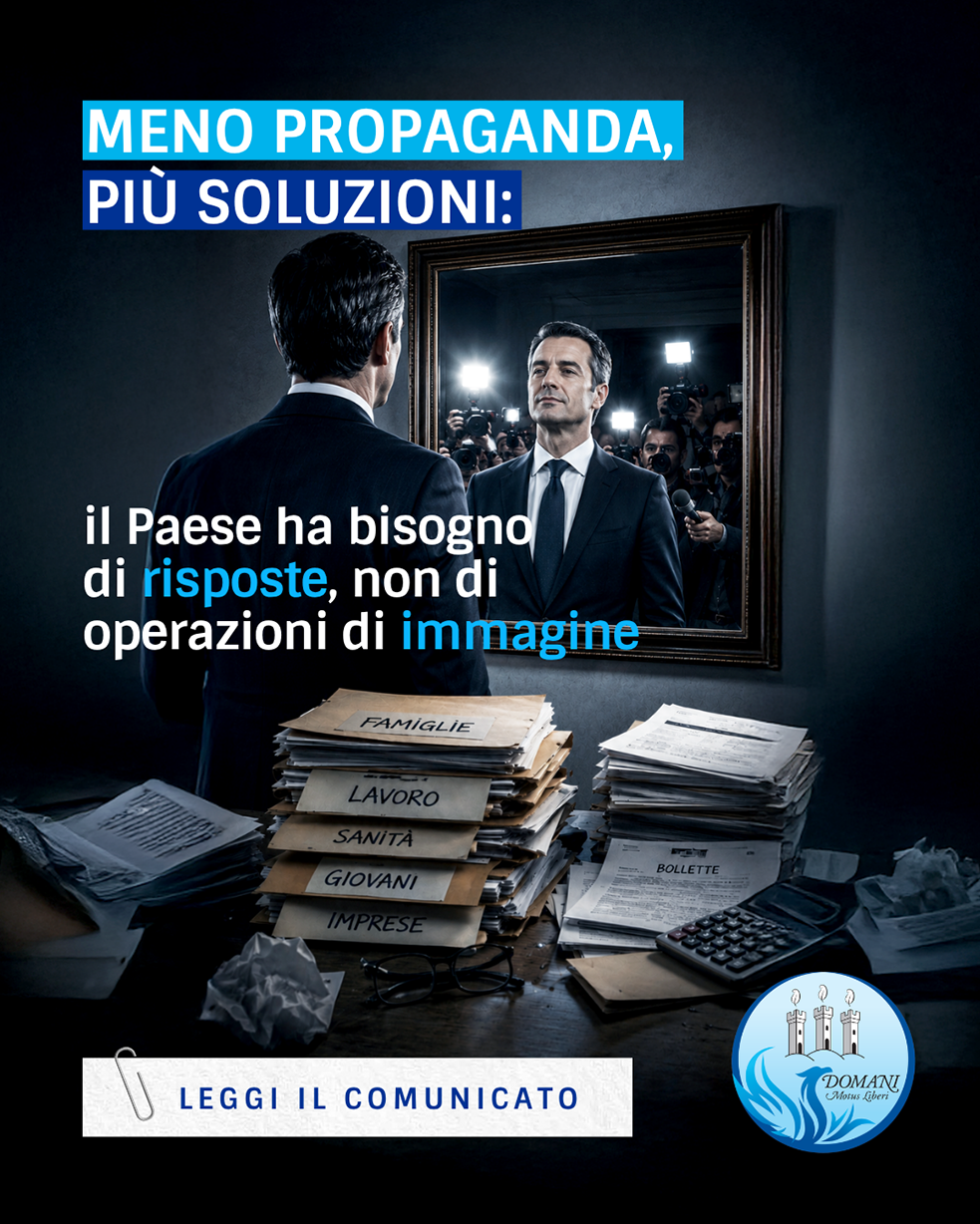 Meno propaganda, più soluzioni: il Paese ha bisogno di risposte, non di operazioni di immagine