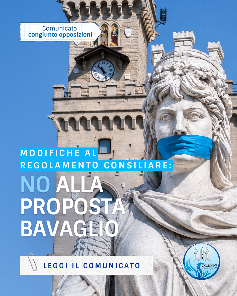 SULLE MODIFICHE AL REGOLAMENTO DEL CONSIGLIO GRANDE E GENERALE