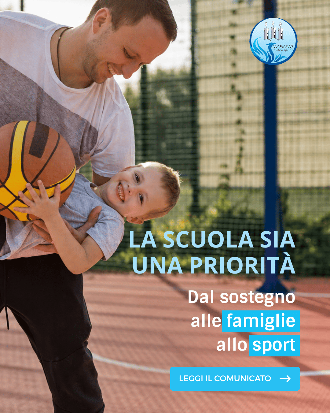 La scuola sia una priorità, dal sostegno alle famiglie allo sport